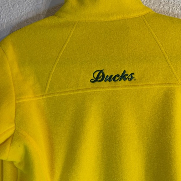 Oregon Ducks Columbia Fleece Jacket Sz M Womens Full Zip University NCAA Script - Picture 3 of 8